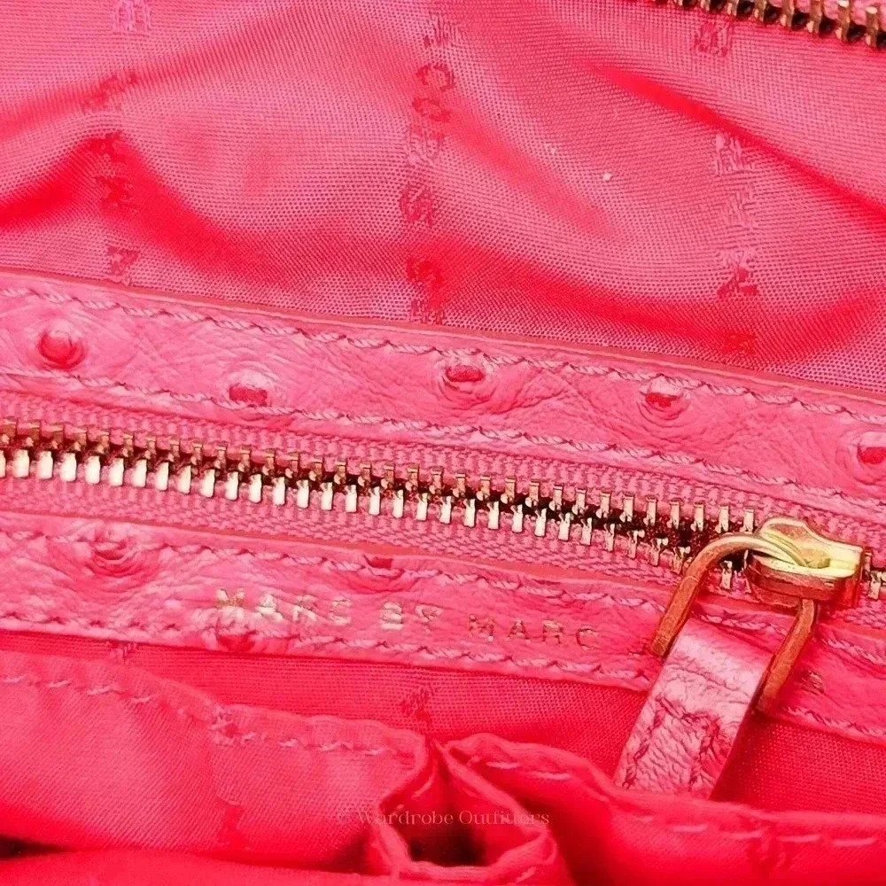 MARC JACOBS Ozzie Aurora Rock Lobster Ostrich Tote Should Bag - Picture 7 of 11